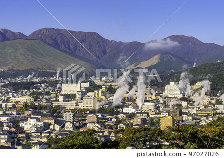 Beppu Kannawa Onsen from the Yukemuri Observatory Beppu City, Oita Prefecture 97027026