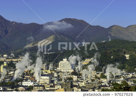 Beppu Kannawa Onsen from the Yukemuri Observatory Beppu City, Oita Prefecture 97027028
