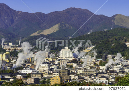 Beppu Kannawa Onsen from the Yukemuri Observatory Beppu City, Oita Prefecture 97027051