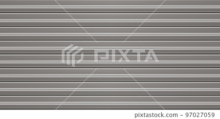 Silver corrugated iron horizontal sheets seamless pattern of fence or warehouse wall Silver corrugated iron horizontal sheets seamless pattern of fence or warehouse wall 97027059