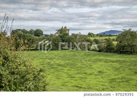Deel castle, in Irish Caislean na Daoile, was built in the 16th century - County Mayo, Ireland 97029391