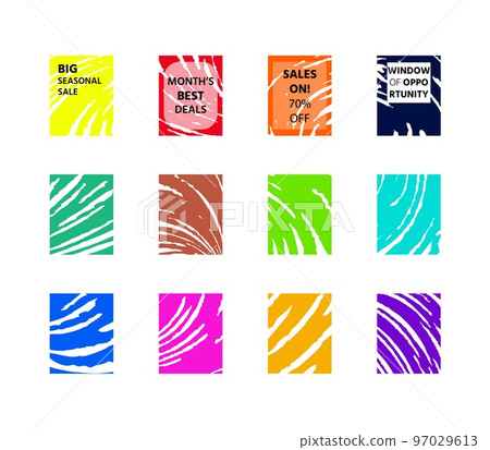 Colorful backgrounds with modern art strokes 97029613