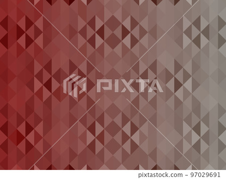 Dark red color. Geometric pattern of mosaic of large tiles of a minimalist design background, abstract colored texture, geometric shape. 97029691