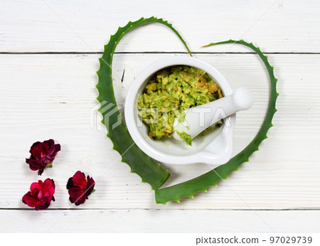 Ingredients for perfect homemade facial or hair mask Ingredients for perfect homemade facial or hair mask 97029739