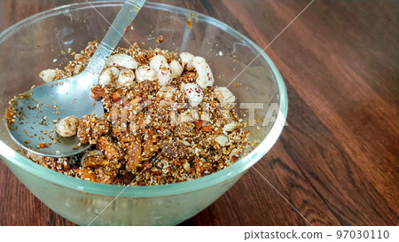 Dhaniya Panjiri is a falahari dish especially made for Krishna Janmashtami as Prasad Dhaniya Panjiri is a falahari dish especially made for Krishna Janmashtami as Prasad 97030110