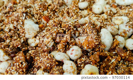 Dhaniya Panjiri is a falahari dish especially made for Krishna Janmashtami as Prasad Dhaniya Panjiri is a falahari dish especially made for Krishna Janmashtami as Prasad 97030114