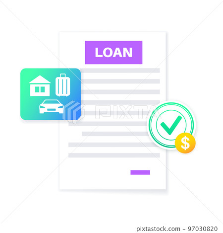 Loan paper document Loan paper document 97030820