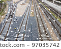 Global logistics partnership and train transportation concept 97035742