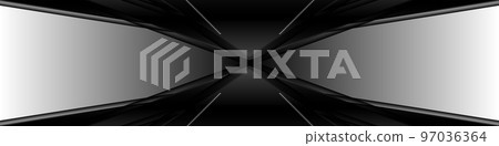 Black and gray wide modern abstract background Black and gray wide modern abstract background 97036364