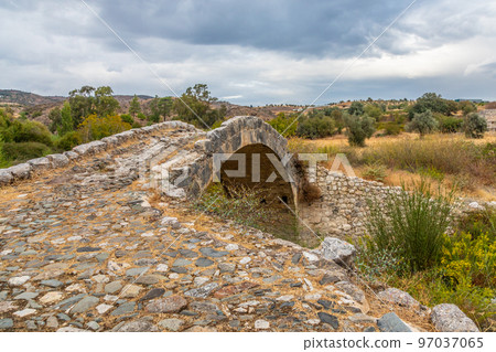 Skarfos ancient venetian stone bridge, Paphos, Cyprus Skarfos ancient venetian stone bridge, Paphos, Cyprus 97037065