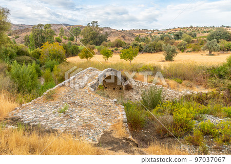 Skarfos ancient venetian stone bridge, Paphos, Cyprus Skarfos ancient venetian stone bridge, Paphos, Cyprus 97037067