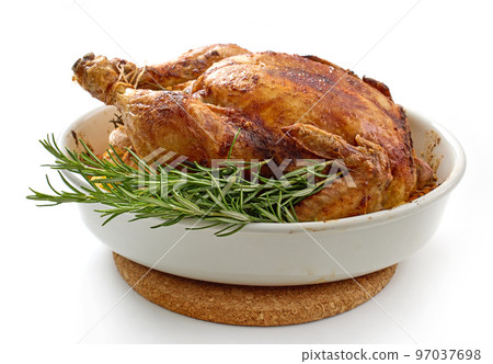 roasted chicken with rosemary 97037698