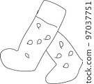 simple sketch illustration of socks 97037751