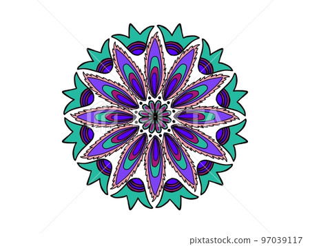 mandala art peacock 97039117