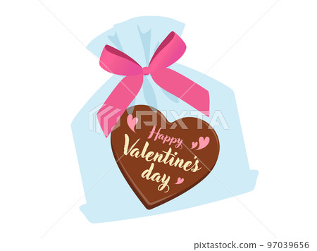 心形巧克力包裝_情人節形象 97039656
