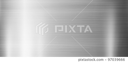 Silver texture, aluminum web background template - Vector 97039666