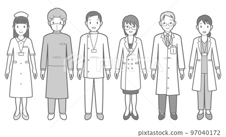 Vector illustration of a medical worker 97040172