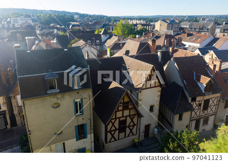 Townscape of Montlucon, France 97041123