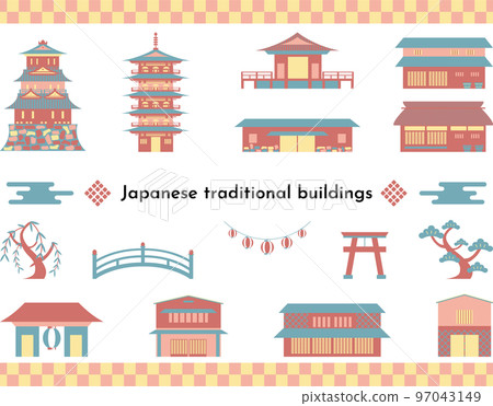 Japanese-style architecture material collection Japanese-style architecture material collection 97043149