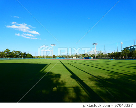 baseball field, stadium baseball field, stadium 97043327
