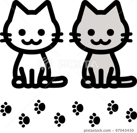 Cat icons set in thin line style - Stock Illustration [62367833] - PIXTA