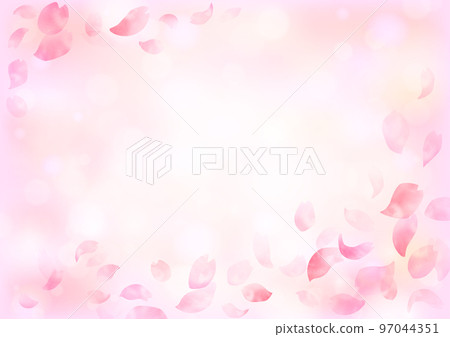 水彩櫻花框架設計 97044351