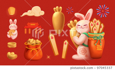 Year of the rabbit set 97045337