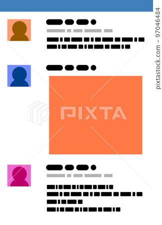 SNS screen message chat 97046484