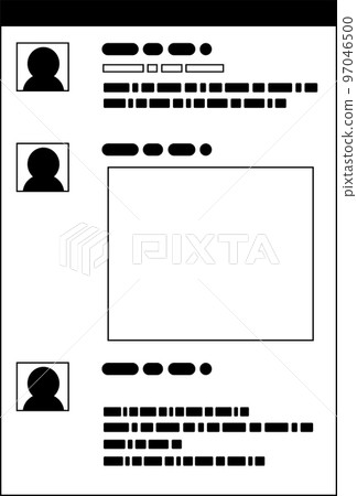 SNS畫面消息聊天 SNS畫面消息聊天 97046500