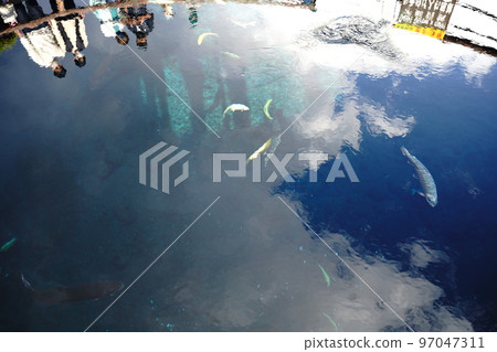 Oshino Hakkai, Oshino Hakai, Yamanashi Prefecture, Oshino Village, Springs, Mt. Fuji, Underwater, Mt. Shakushi, Mt. Ishiwari, 97047311