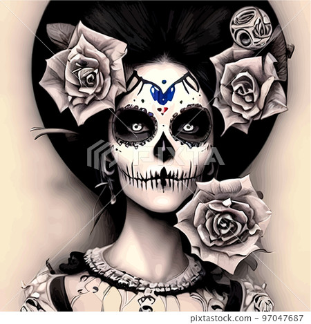 Festive patterned fireworks bursting in various shapes sparkling pictograms on a checkered background, abstract vector isolated illustration 97047687