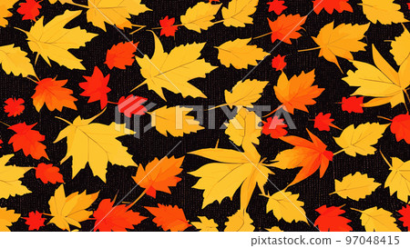 Autumn template, Oak, maple, wild ash leaves vector, fall foliage on background. Red gold yellow rowan and oak autumn leaves. Falling tree foliage cool october background graphic. Autumn template, Oak, maple, wild ash leaves vector, fall foliage on background. Red gold yellow rowan and oak autumn leaves. Falling tree foliage cool october background graphic. 97048415