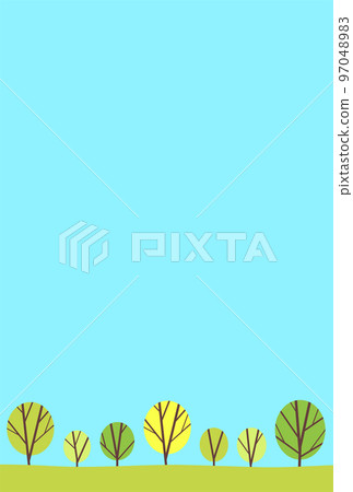 Background illustration _ tree-lined road Background illustration _ tree-lined road 97048983