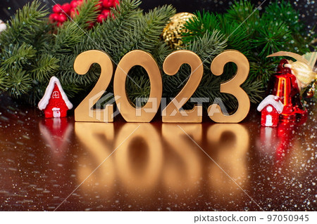 New Year's Eve 2023 Celebration Background. Happy New Year 2023. New Year's Eve 2023 Celebration Background. Happy New Year 2023. 97050945