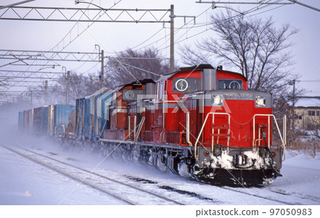 函館本線 Horomo-Kamihoro JR Freight DD51-1076 (Washibetsu) 函館本線 Horomo-Kamihoro JR Freight DD51-1076 (Washibetsu) 97050983