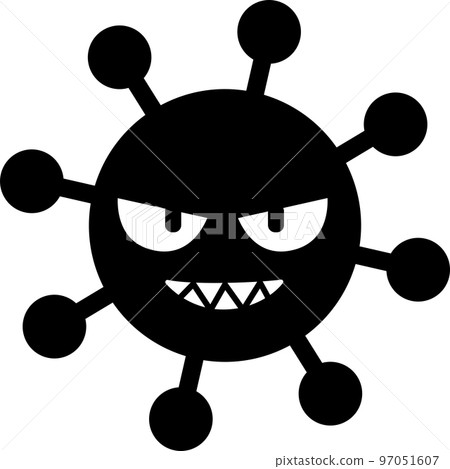 Virus simple illustration icon 97051607