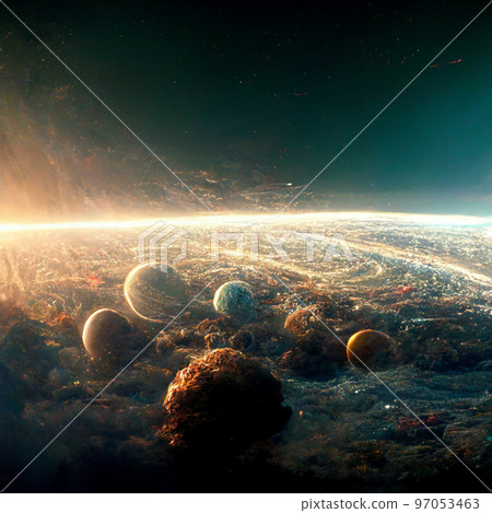 太空中的行星 太空中的行星 97053463