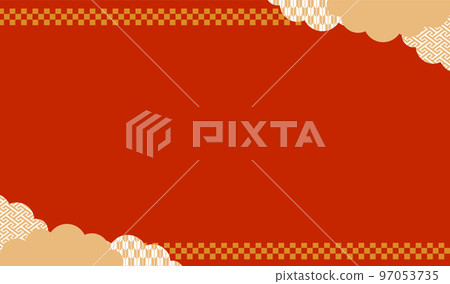 新年日式標題框 97053735