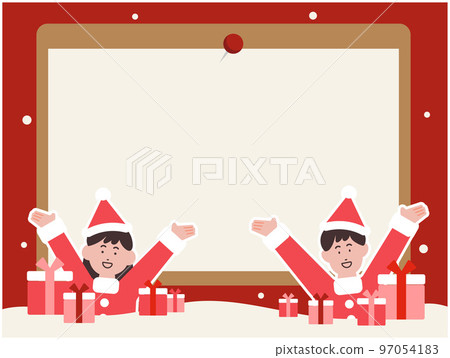 Christmas illustration material 97054183