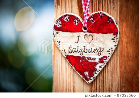 Salzburg, Austria - Christkindlmarkt decoration, Christmas Market 97055560