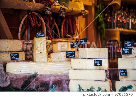 Salzburg, Austria. Christkindlmarkt Christmas Market, Salzburger Advent. 97055570