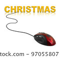 Computer mouse and Christmas 97055807