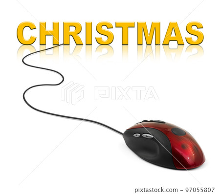 Computer mouse and Christmas Computer mouse and Christmas 97055807
