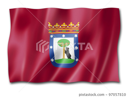 Madrid city flag, Spain 97057810
