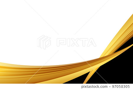 gold curve on white and black background 97058305