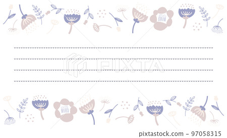 Scandinavian frame in purple and pink Scandinavian frame in purple and pink 97058315
