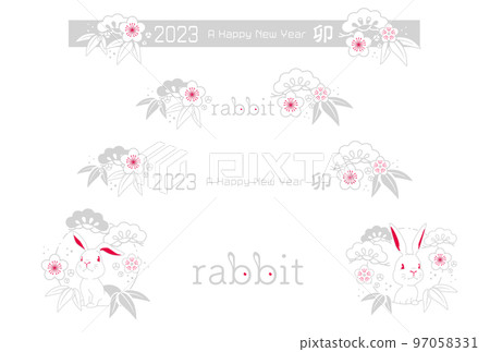 2023生肖兔設計19A 2023生肖兔設計19A 97058331