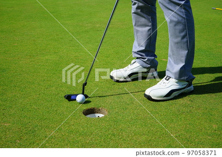 Golf play Golfer Short distance OK putter game! 97058371
