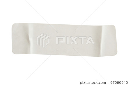 Paper sticker label isolated on white background Paper sticker label isolated on white background 97060940