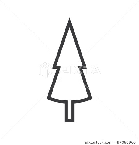 Pine tree illustration 97060966
